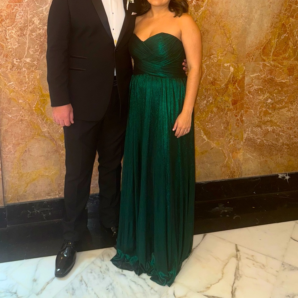 Prom dress Elegant Green Strapless Wedding Dress